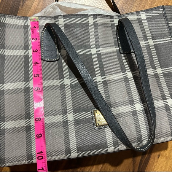 Dooney & Bourke Gray Plaid Shoulder Bag - Picture 5 of 7